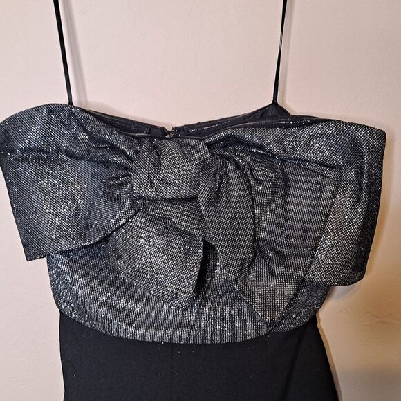 Sam Edelman Strapless Gray and Black Jumpsuit - Picture 4 of 8